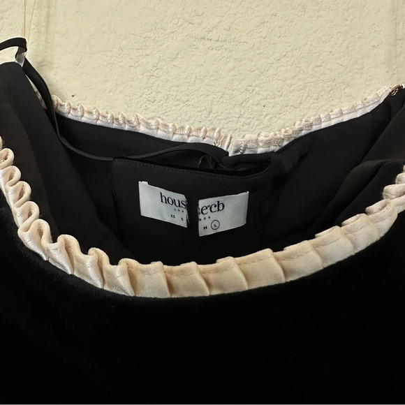 HOUSE OF CB 'Marilla' Black Velvet‎ Strapless Dress NWOT size L - Picture 11 of 14